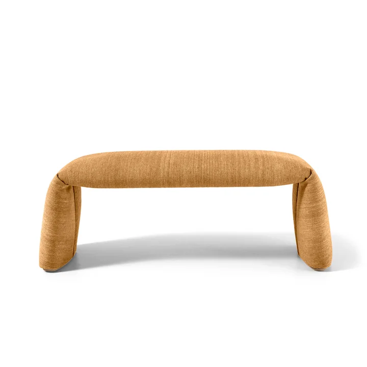 nanimarquina - Folded bench, large, 120 x 45 cm, caramel