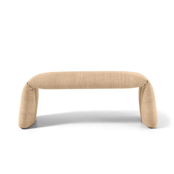 nanimarquina - Folded bench, large, 120 x 45 cm, beige