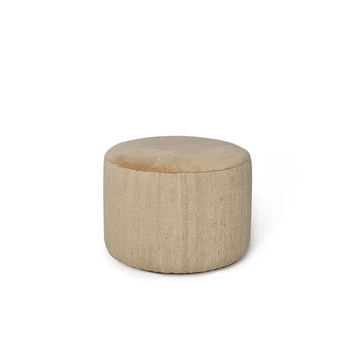 nanimarquina - Tres Persian Pouf, Ø 60 x H 43 cm, medium, vegetal