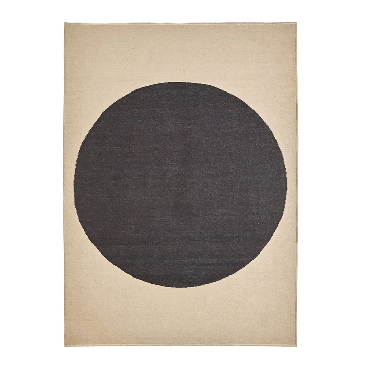 nanimarquina - Topo wool rug, 200 x 300 cm, black