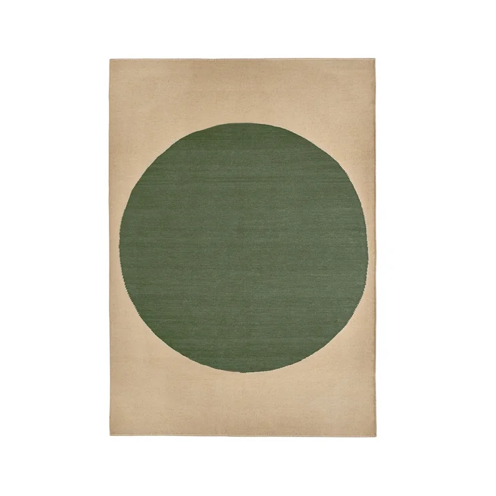 nanimarquina - Topo wool rug, 170 x 240 cm, green