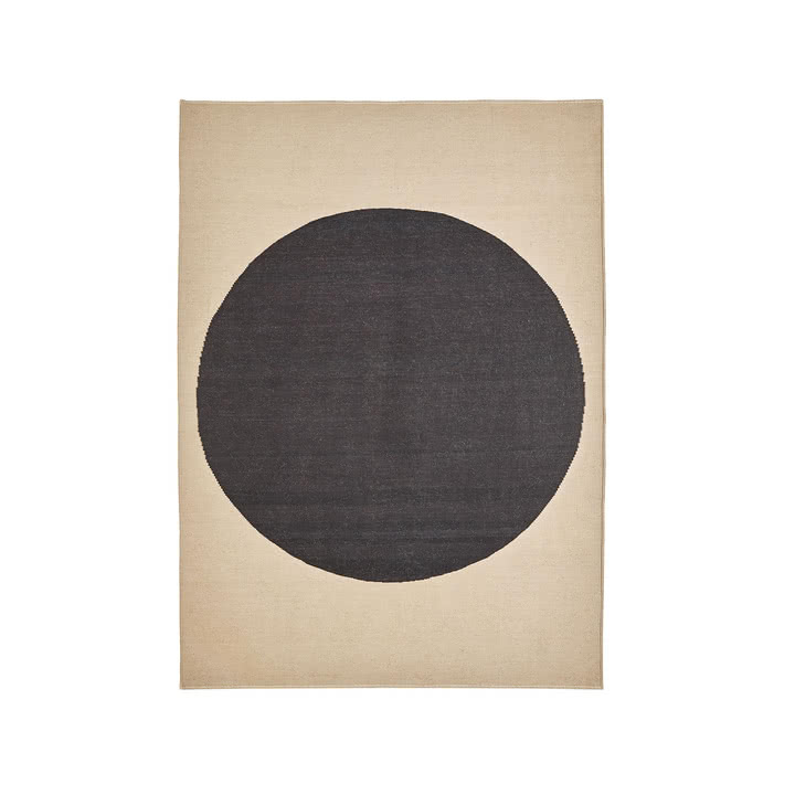 nanimarquina - Topo wool rug, 170 x 240 cm, black