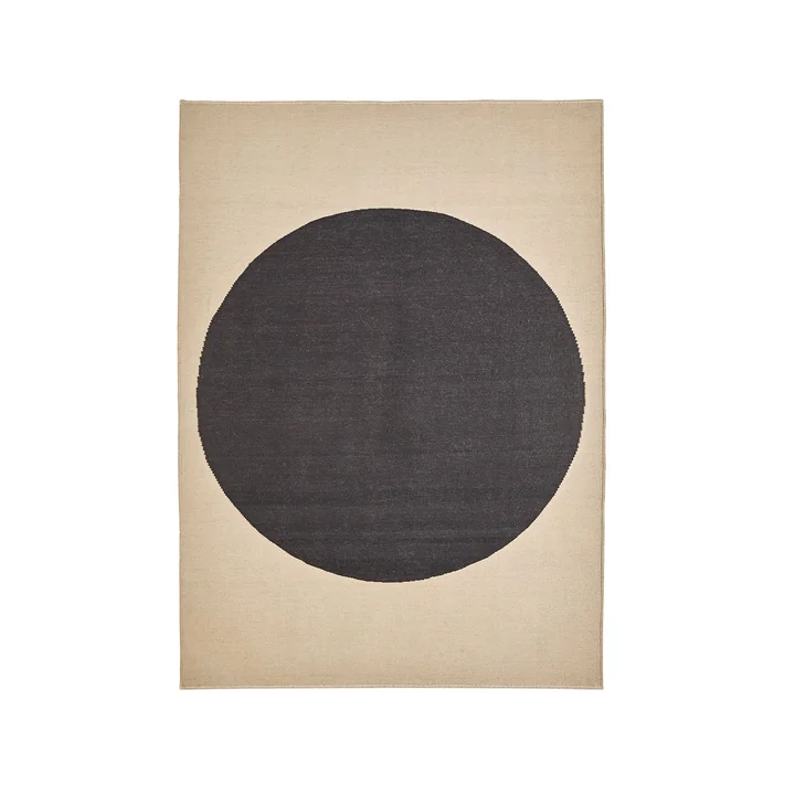 nanimarquina - Topo wool rug, 170 x 240 cm, black
