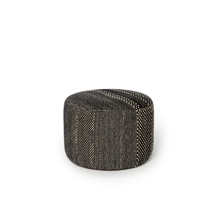 nanimarquina - Wabisabi pouf, Ø 60 x H 43 cm, medium, anthracite