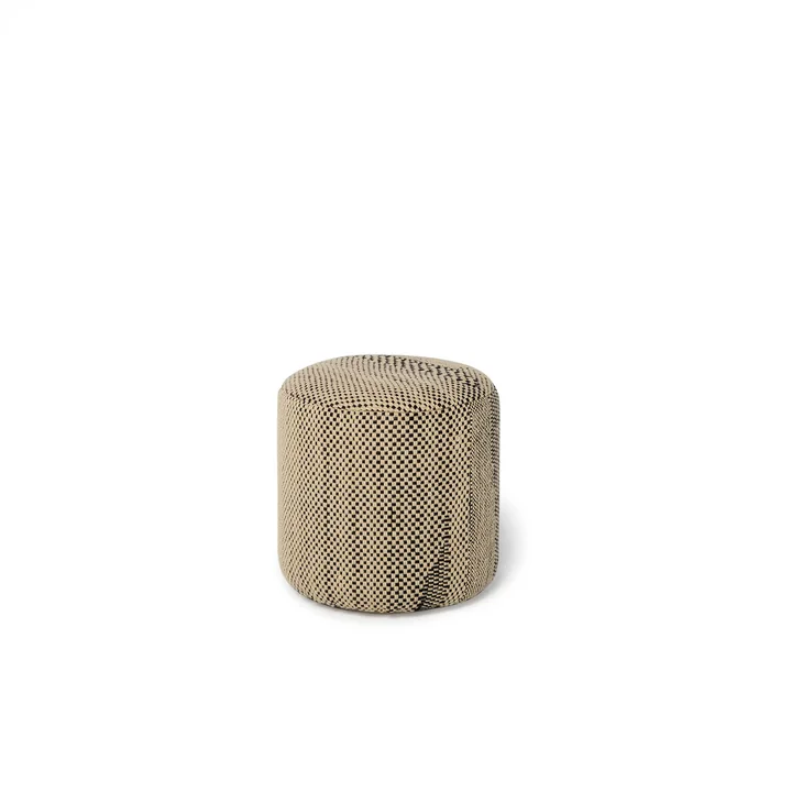 nanimarquina - Wabisabi pouf, Ø 40 x H 43 cm, small, bone white