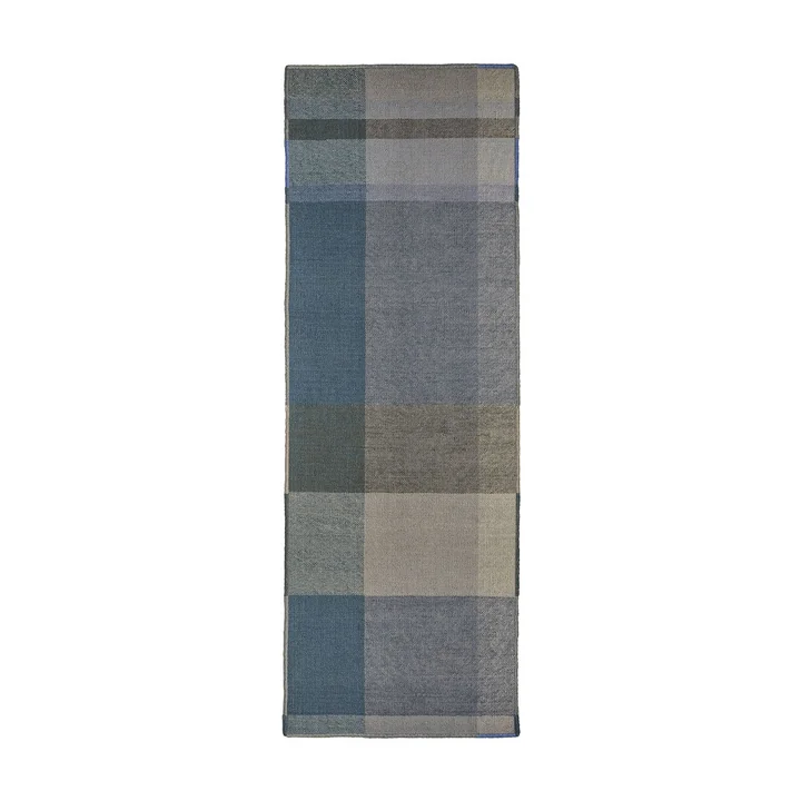 nanimarquina - Nuance wool rug/carpet runner, 80 x 240 cm, denim