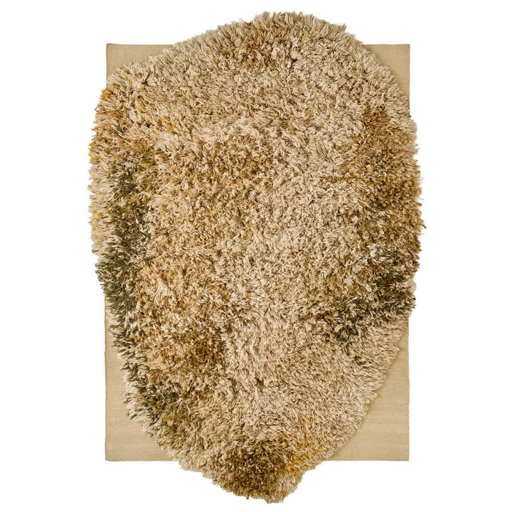 nanimarquina - Alga rug, 211 x 338 cm, ochre