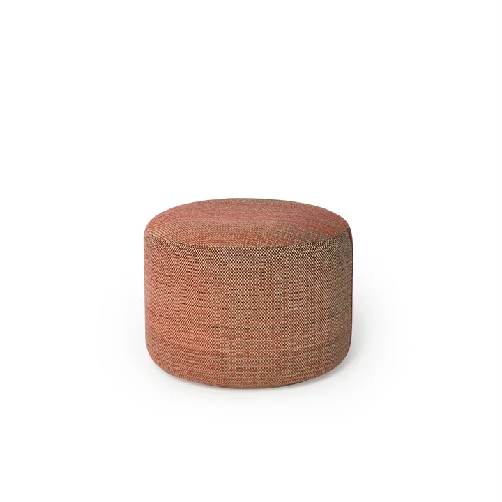 nanimarquina - Shade 1A Outdoor -Pouf, medium, Ø 60 x 43 cm, red