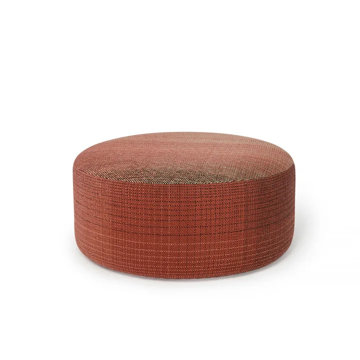 nanimarquina - Shade 1A Outdoor -Pouf, large, Ø 90 x 40 cm, red