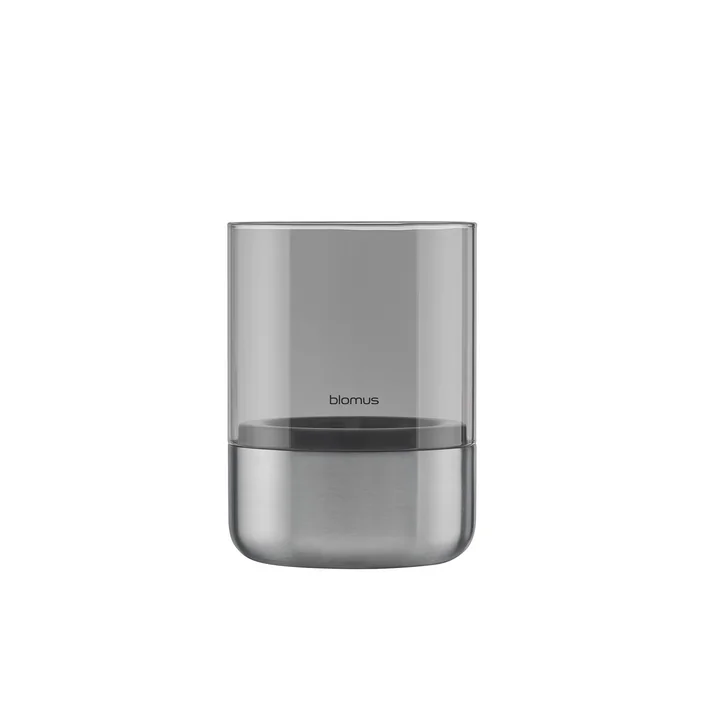 Blomus - Calma Lantern, Ø 10 cm, smoke / stainless steel matt