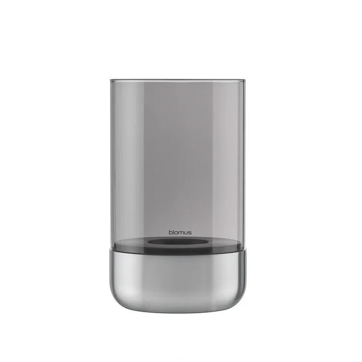 Blomus - Calma Lantern, Ø 12 cm, smoke / stainless steel matt