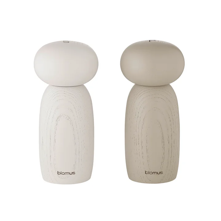 Blomus - Moli Salt and pepper mill, moonbeam / nomad (set of 2)