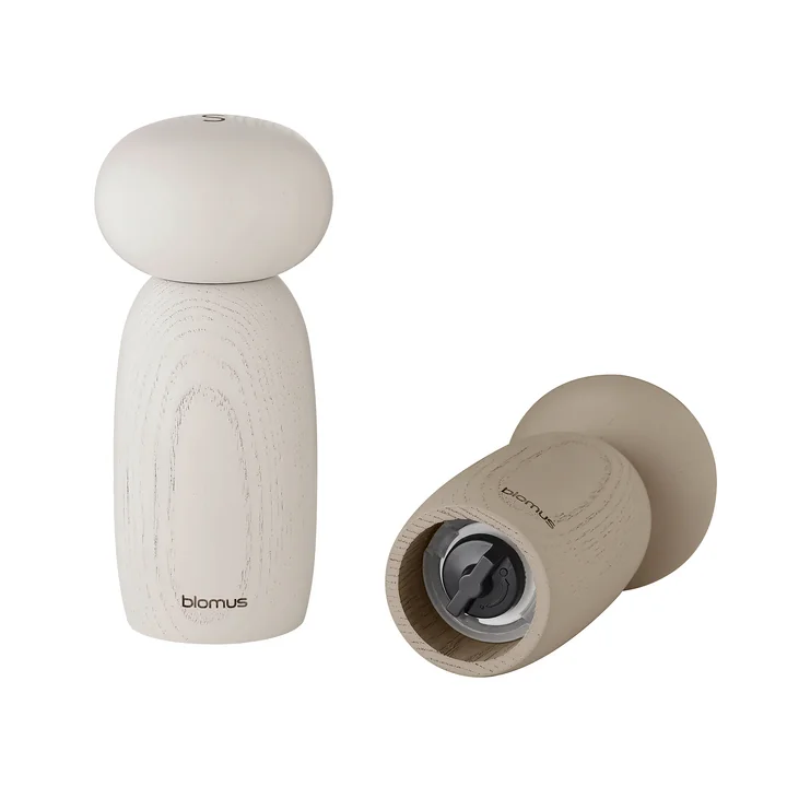 Blomus - Moli Salt and pepper mill, moonbeam / nomad (set of 2)