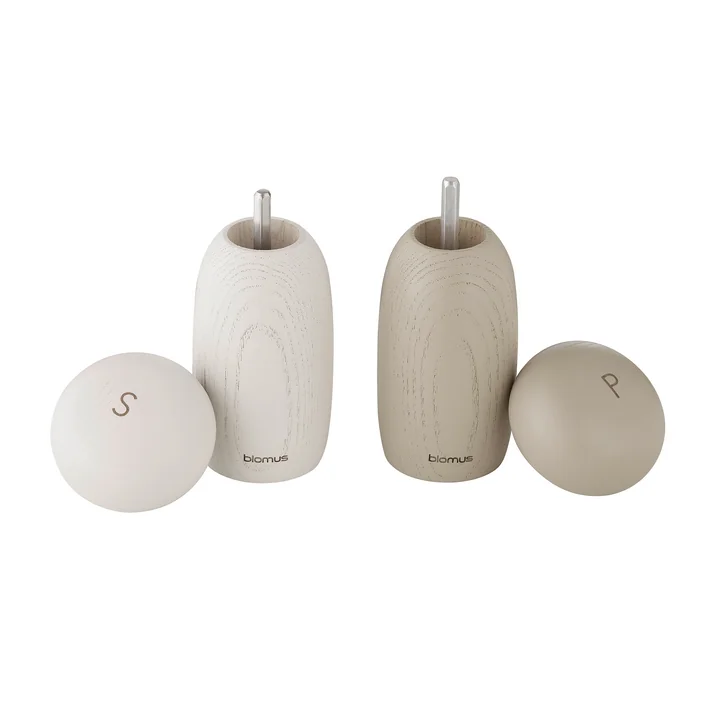 Blomus - Moli Salt and pepper mill, moonbeam / nomad (set of 2)