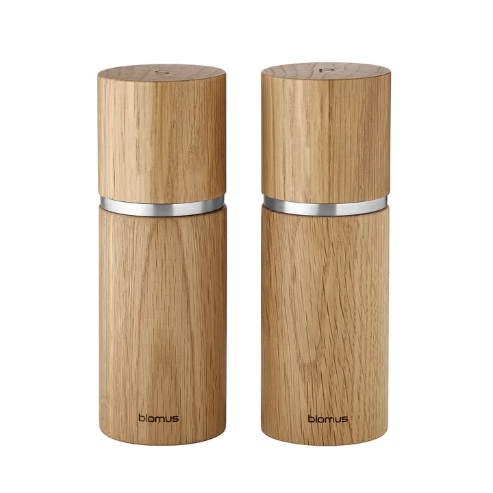 Blomus - Pepe salt and pepper mill, oak (set of 2)