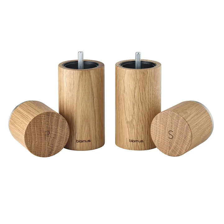 Blomus - Pepe salt and pepper mill, oak (set of 2)