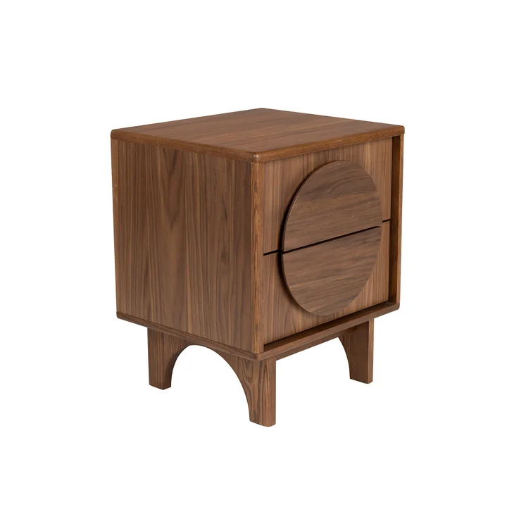 Zuiver - Groove Bedside table, walnut