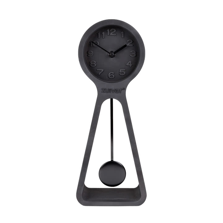Zuiver - Pendulum Time Table clock, all black
