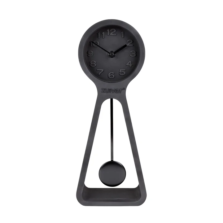 Zuiver - Pendulum Time Table clock, all black