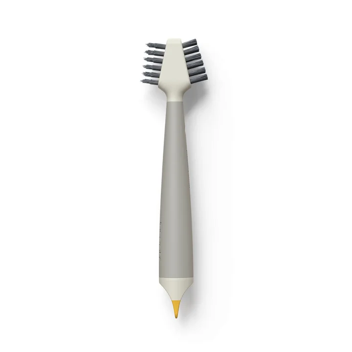 Joseph Joseph - CleanTech 3-in-1 small cleaning brush with handle, light stone