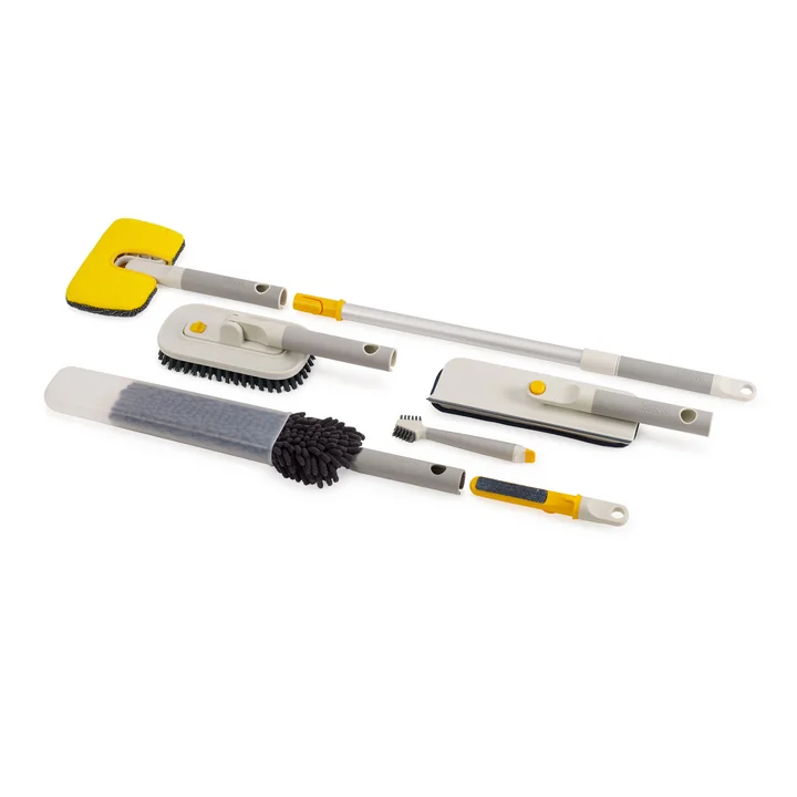 Joseph Joseph - CleanTech Cleaning set with extension pole, stone (5 pcs.)