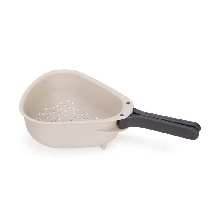 Joseph Joseph - Droplet Kitchen colander with foldable handles, large, stone