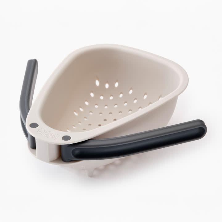 Joseph Joseph - Droplet Kitchen colander with foldable handles mini, stone