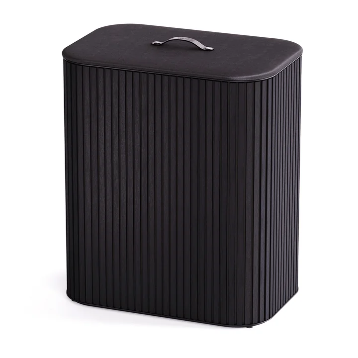 Joseph Joseph - Tota Twin Luxe laundry basket with two compartments 90 l, bamboo black