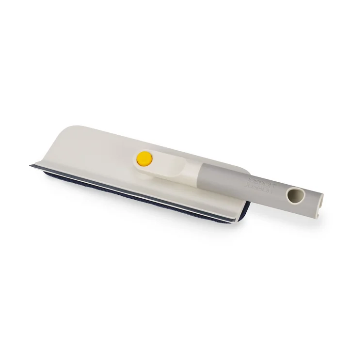 Joseph Joseph - CleanTech 2-in-1 microfiber window wiper and squeegee, stone