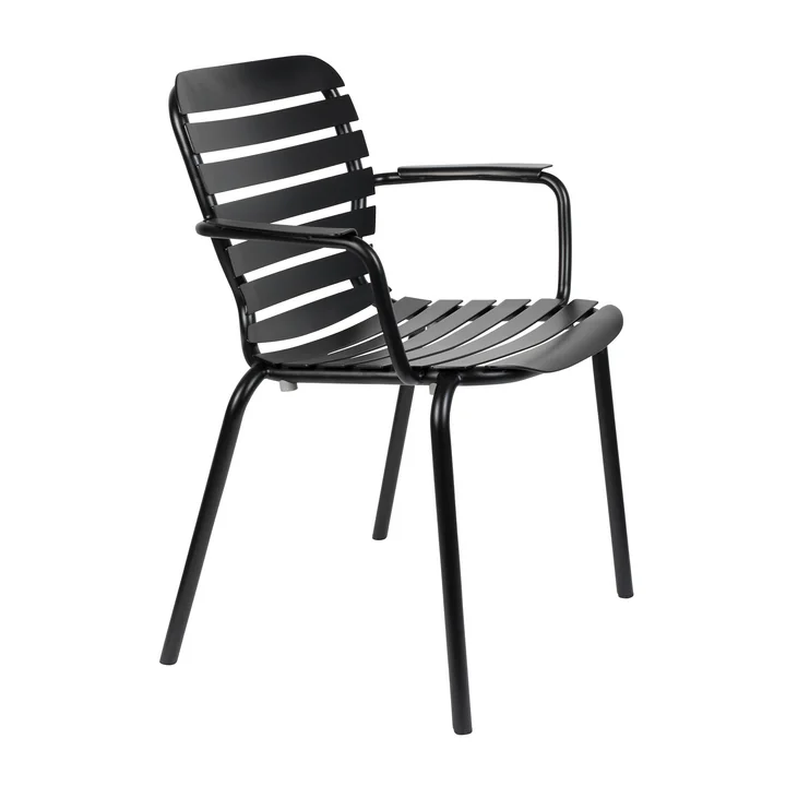 Zuiver - Vondel Garden chair with armrests, black