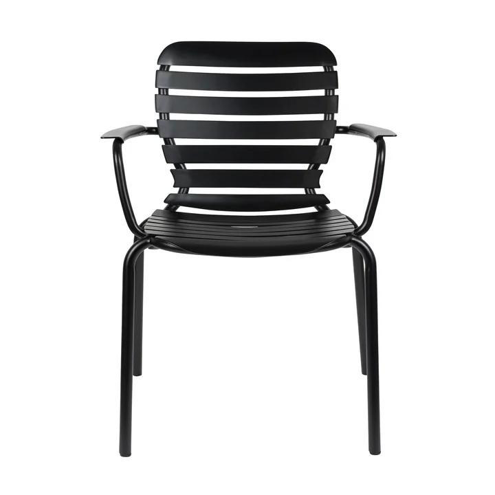 Zuiver - Vondel Garden chair with armrests, black