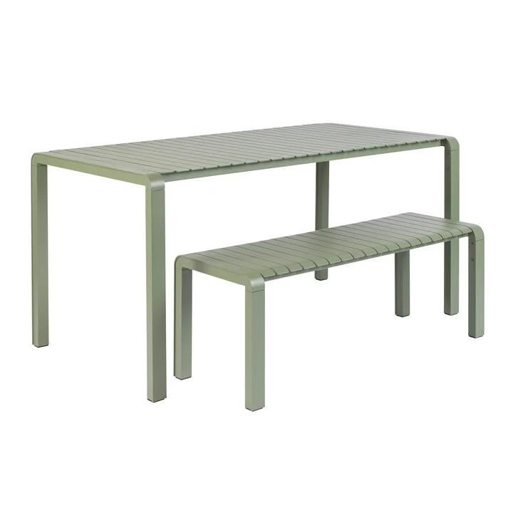 Zuiver - Vondel Garden table and bench, green