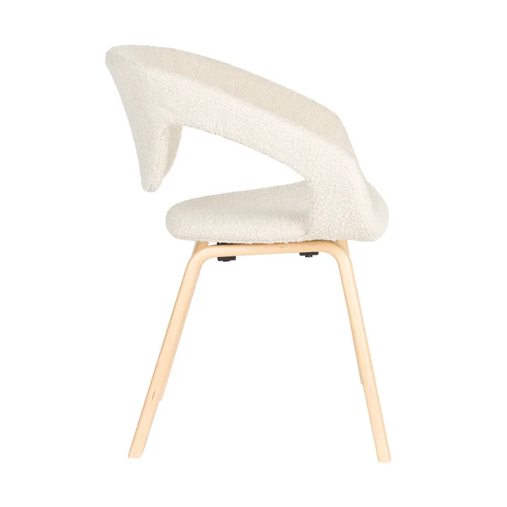 Zuiver - Flexback Chair, Boucle beige