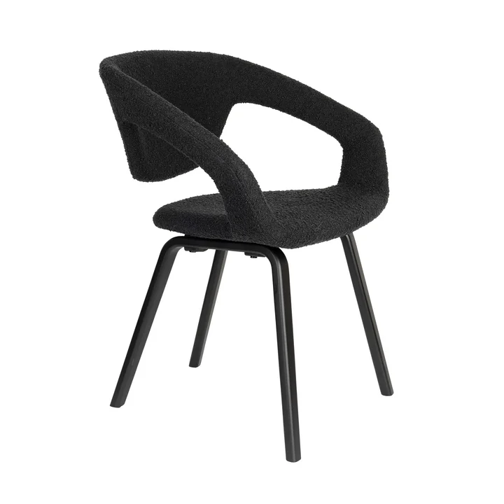Zuiver - Flexback Chair, Boucle black