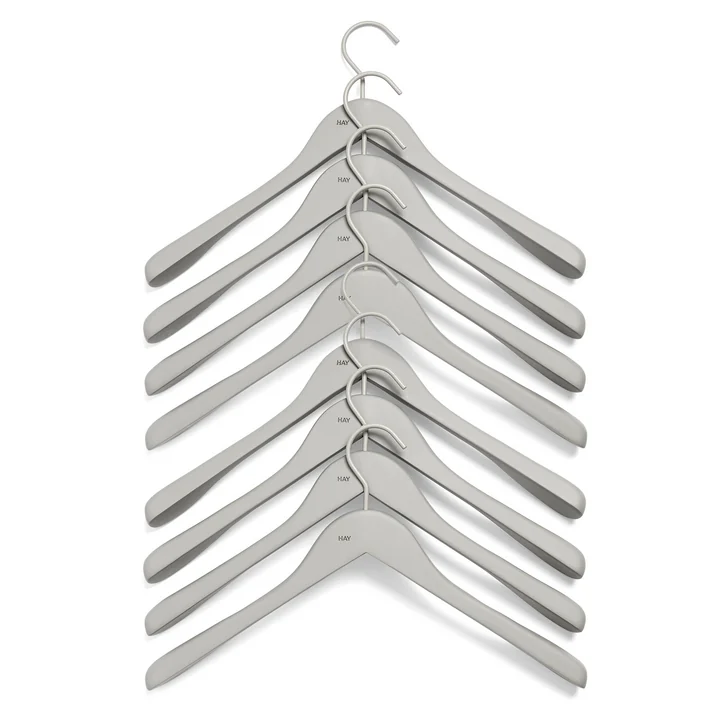 HAY - Soft Coat Coat hanger wide, gray (8 pcs.)