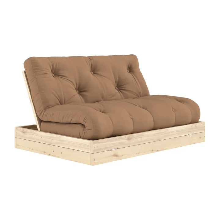Karup Design - Flip Raw day bed, 140 x 200 cm, natural pine / mocha (755)