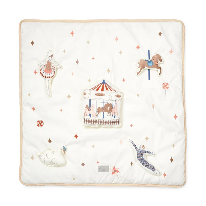 Cam Cam Copenhagen - Activity play mat, 80 x 80 cm, carousel