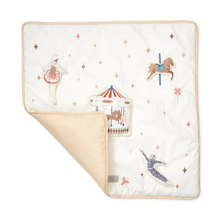 Cam Cam Copenhagen - Activity play mat, 80 x 80 cm, carousel