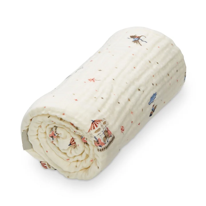Cam Cam Copenhagen - Muslin blanket, 100 x 100 cm, carousel