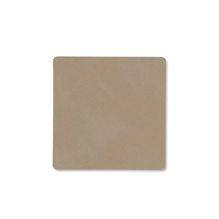 Lind DNA - Glass coaster Square, Nupo clay brown
