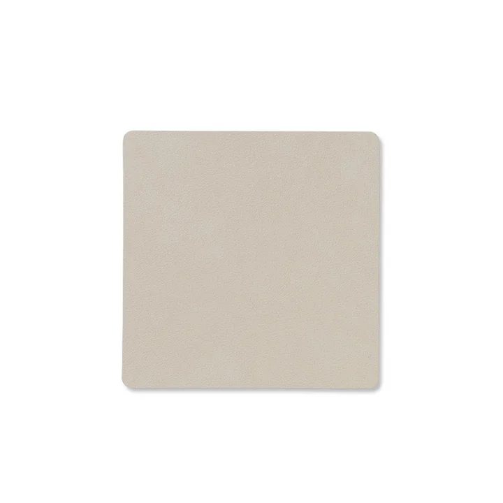 Lind DNA - Glass coaster Square, Nupo oyster white