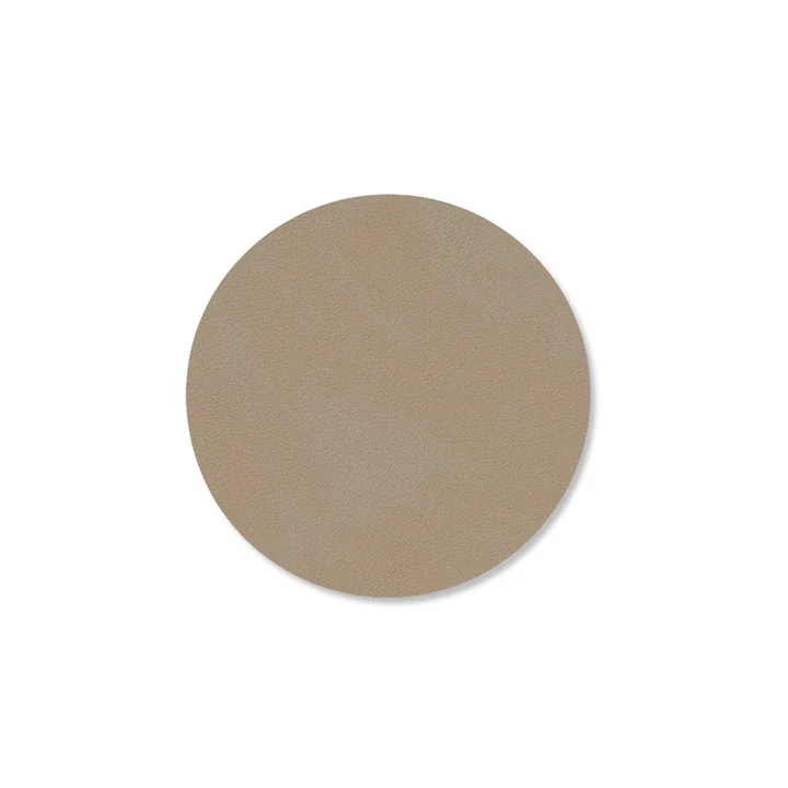 Lind DNA - Glass coaster round Ø 10 cm, Nupo clay brown