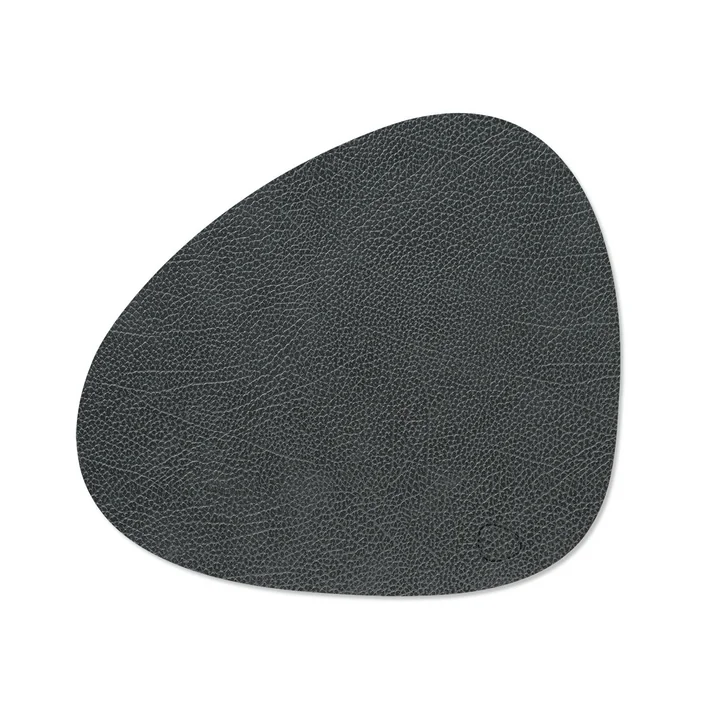 Placemat Curve M, 31 x 35 cm, Hippo black-anthracite from Lind DNA