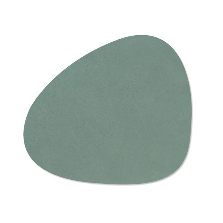 Placemat Curve M, 31 x 35 cm, Nupo pastel green by Lind DNA