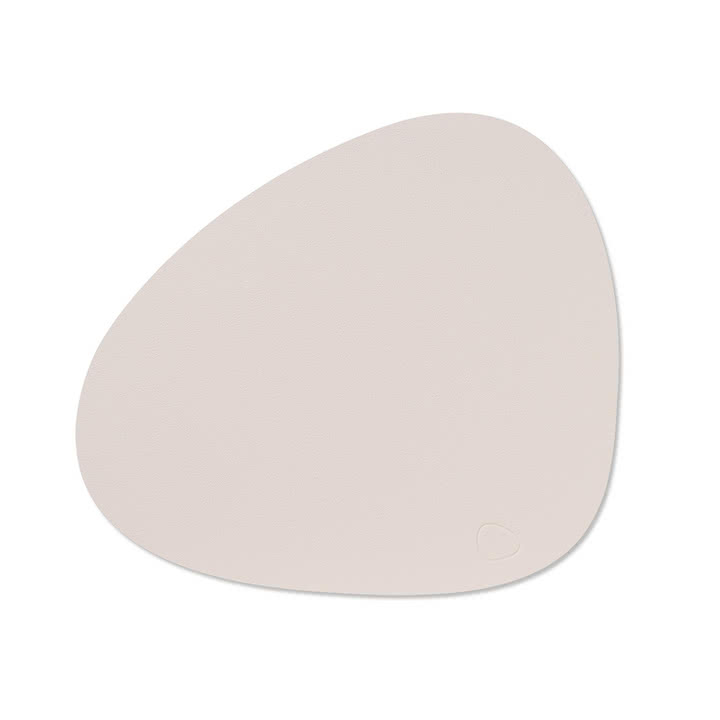 Placemat Curve M, 31 x 35 cm, Nupo soft nude from Lind DNA