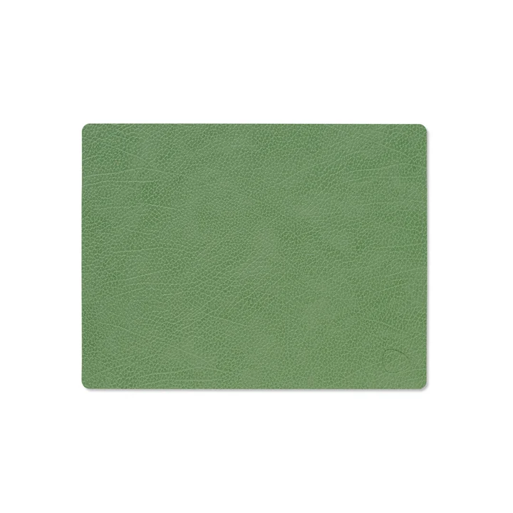 Placemat Square M, 3 4. 5 x 2 6. 5 cm, Hippo forest green by Lind DNA