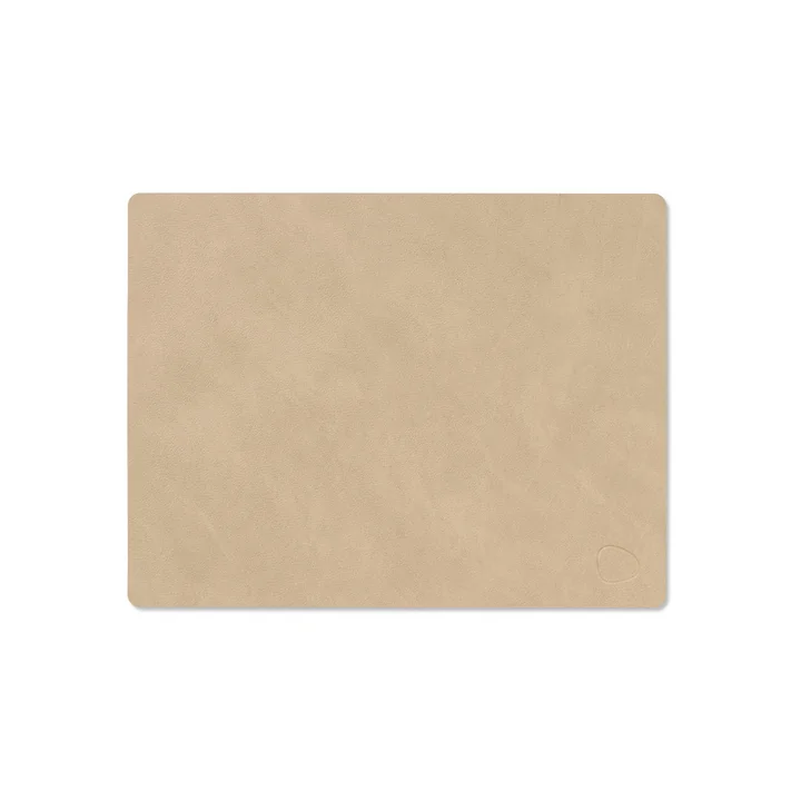 Placemat Square M, 3 4. 5 x 2 6. 5 cm, Nupo sand from Lind DNA