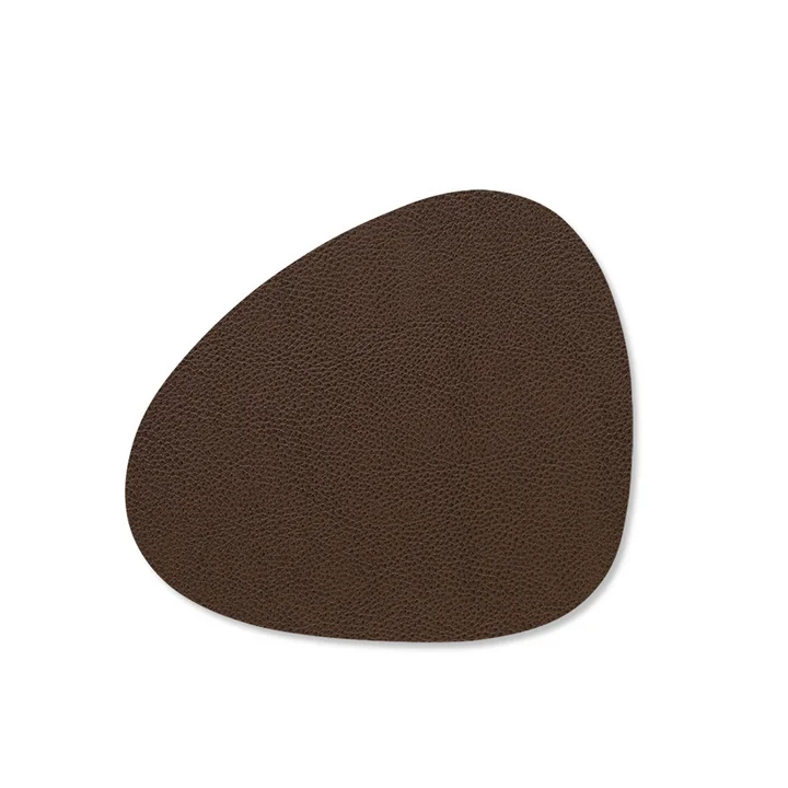 Glasuntersetzer Curve from Lind DNA in the version Serene red-brown