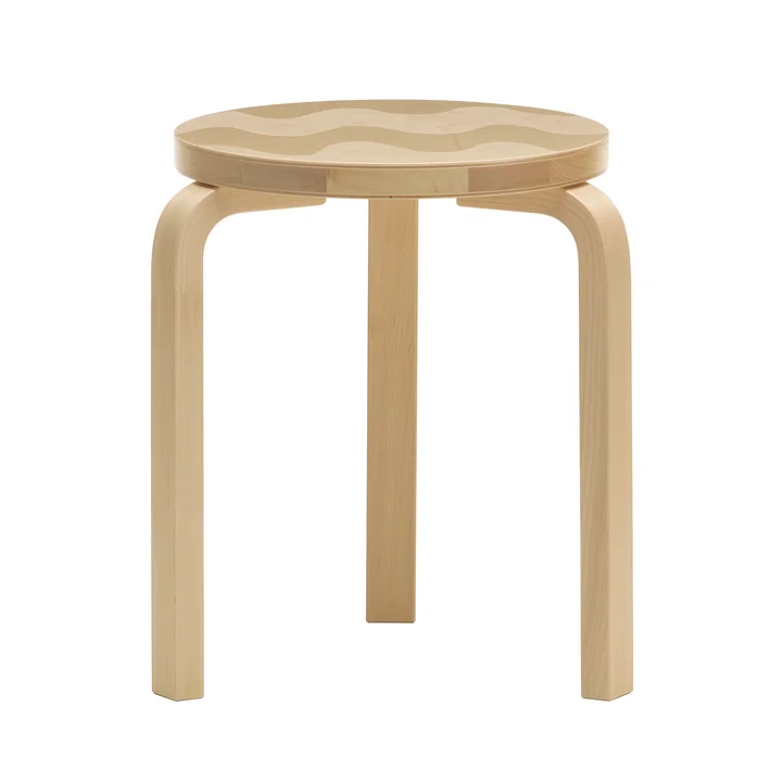 Artek - 60 Stool, lokki, natural birch