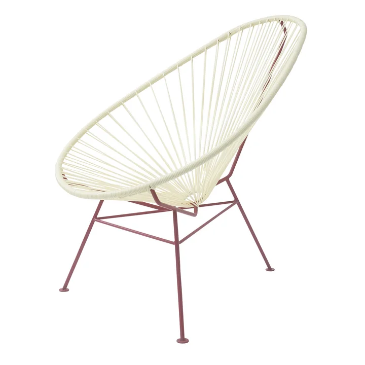 Acapulco Design - Acapulco Classic Chair, CDMX DOS, white / burgundy red